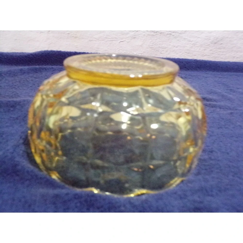 Vintage Tiara Yellow Mist Sunset‎ Thumb Candy Bowl Dish